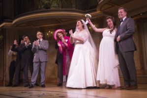 Lisa Howard, Harriet Harris, and <em>It Shoulda Been You</em> Cast Look On as Couple Weds Onstage