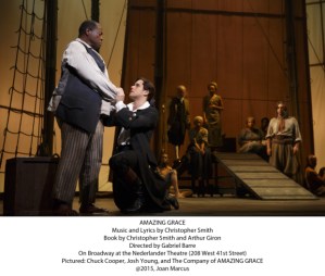 Josh Young and Chuck Cooper Grace Broadway in <em>Amazing Grace</em>