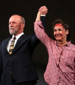 A Bloody Good Opening Night for Bruce Willis, Laurie Metcalf, and Broadway's <em>Misery</em>