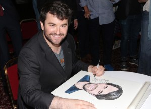 <em>School of Rock</em>'s Alex Brightman Receives a Sardi's Caricature