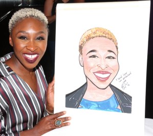 <em>The Color Purple</em> Tony Winner Cynthia Erivo Receives Sardi's Caricature