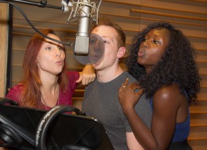 <em>SpongeBob Musical</em> Stars Dive Into the Recording Studio