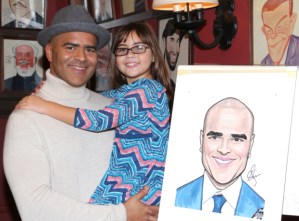 <em>Hamilton</em> Tony Nominee Christopher Jackson Receives a Sardi's Caricature