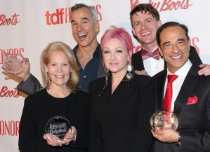 Cyndi Lauper, Billy Porter, Stark Sands, and More Celebrate <em>Kinky Boots</em> at TDF Gala