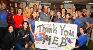 Marathoner Meb Keflezighi Pays a Visit to the <em>Broadway Run</em> Team