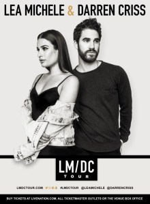 <em>Glee</em> Vets Darren Criss and Lea Michele to Launch Joint Concert Tour