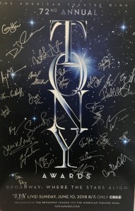 Win Posters Signed by the 2018 Tony And Drama Desk Nominees