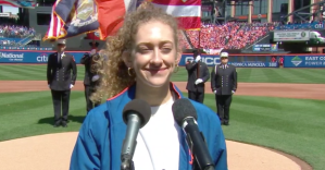 <em>The Cher Show</em>'s Micaela Diamond Performs National Anthem at Mets Home Opener