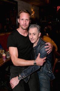 Alexander Skarsgård and Debra Messing Celebrate Alan Cumming's <em>Legal Immigrant</em>