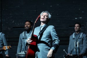 Elvis Costello, Regina Spektor, Florence Welch at David Byrne's <em>American Utopia</em> Opening