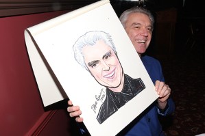 David Byrne Gets a Sardi's Portrait