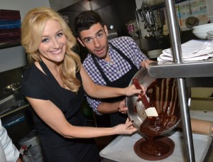 <em>Cooking With the Stars at 54 Below</em>: Betsy Wolfe and Adam Kantor Prepare a Chocolate Tart