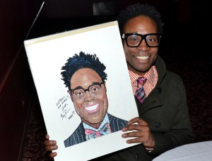 <em>Kinky Boots</em> Stars Billy Porter, Stark Sands, and Annaleigh Ashford Receive Sardi’s Caricatures