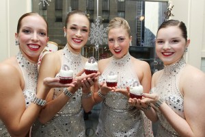 The Radio City Rockettes Have a Frosting Fight While Unveiling Their Red Velvet Cupcake at Magnolia