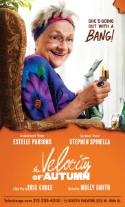 Academy Award Winner Estelle Parsons Wields a Flame in the Broadway Poster for <em>The Velocity of Autumn</em>