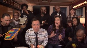 Idina Menzel "Lets It Go" With Jimmy Fallon and the Roots the Day After the Oscars