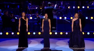 Kelli O'Hara, Laura Benanti, and Jessie Mueller Serenade Tom Hanks at Kennedy Center