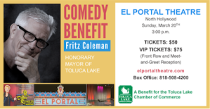 Comedy Benefit Starring Fritz Coleman with Wendy Liebman