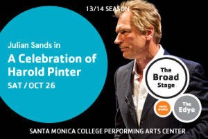 Julian Sands in A Celebration of Harold Pinter