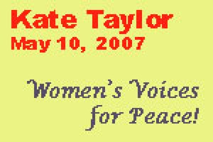 Kate Taylor Celebrates Mother’s Peace Day