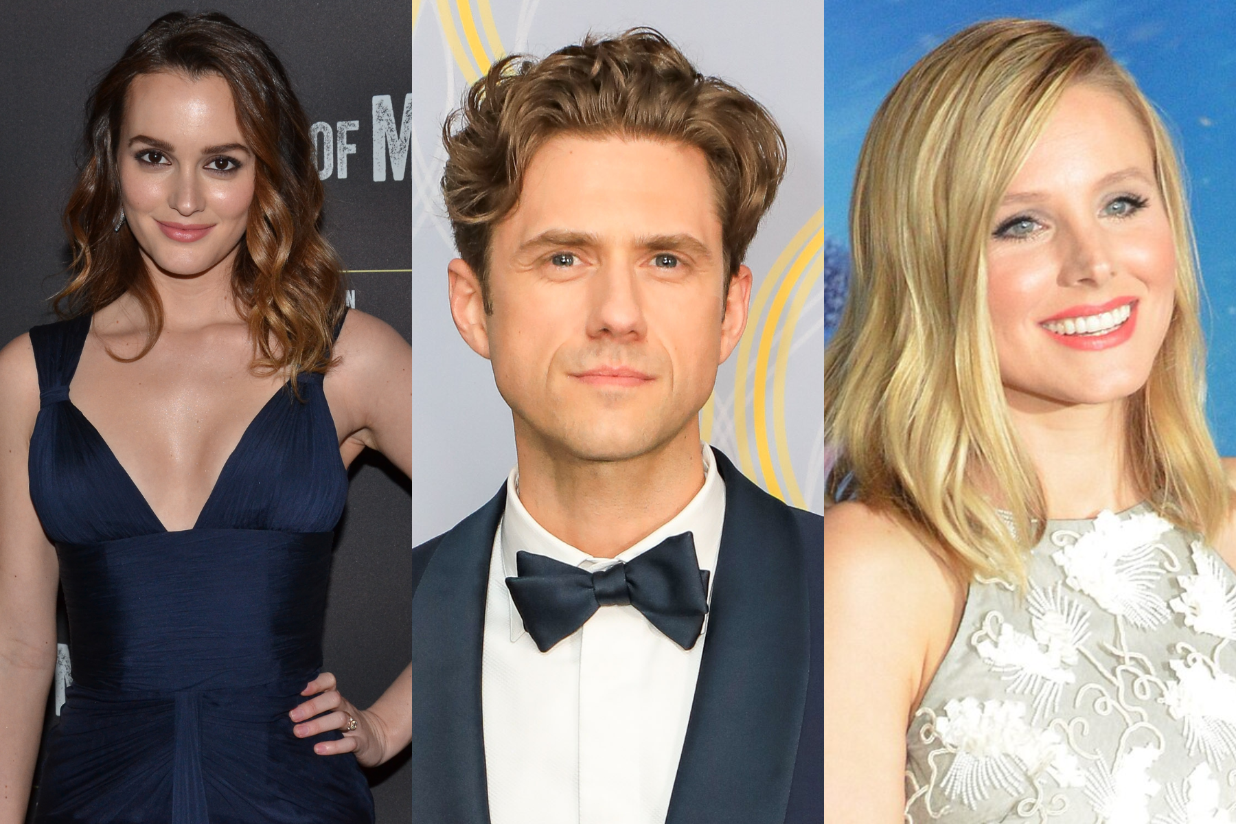 Leighton Meester, Aaron Tveit and Kristen Bell, 