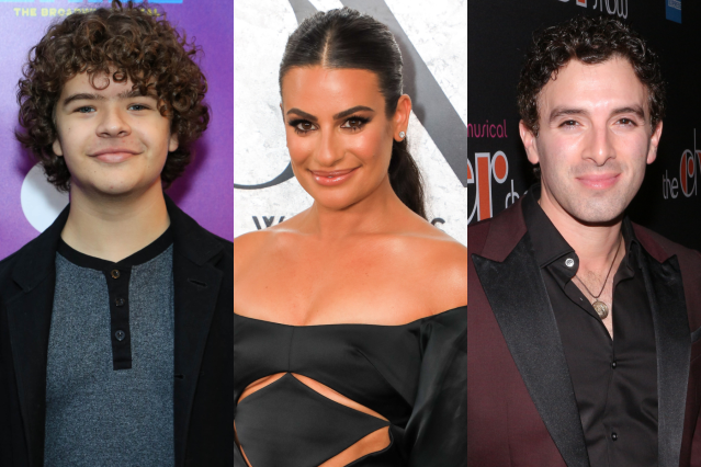 Gaten Matarazzo, Lea Michele, Jarrod Spector, © Tricia Baron and David Gordon