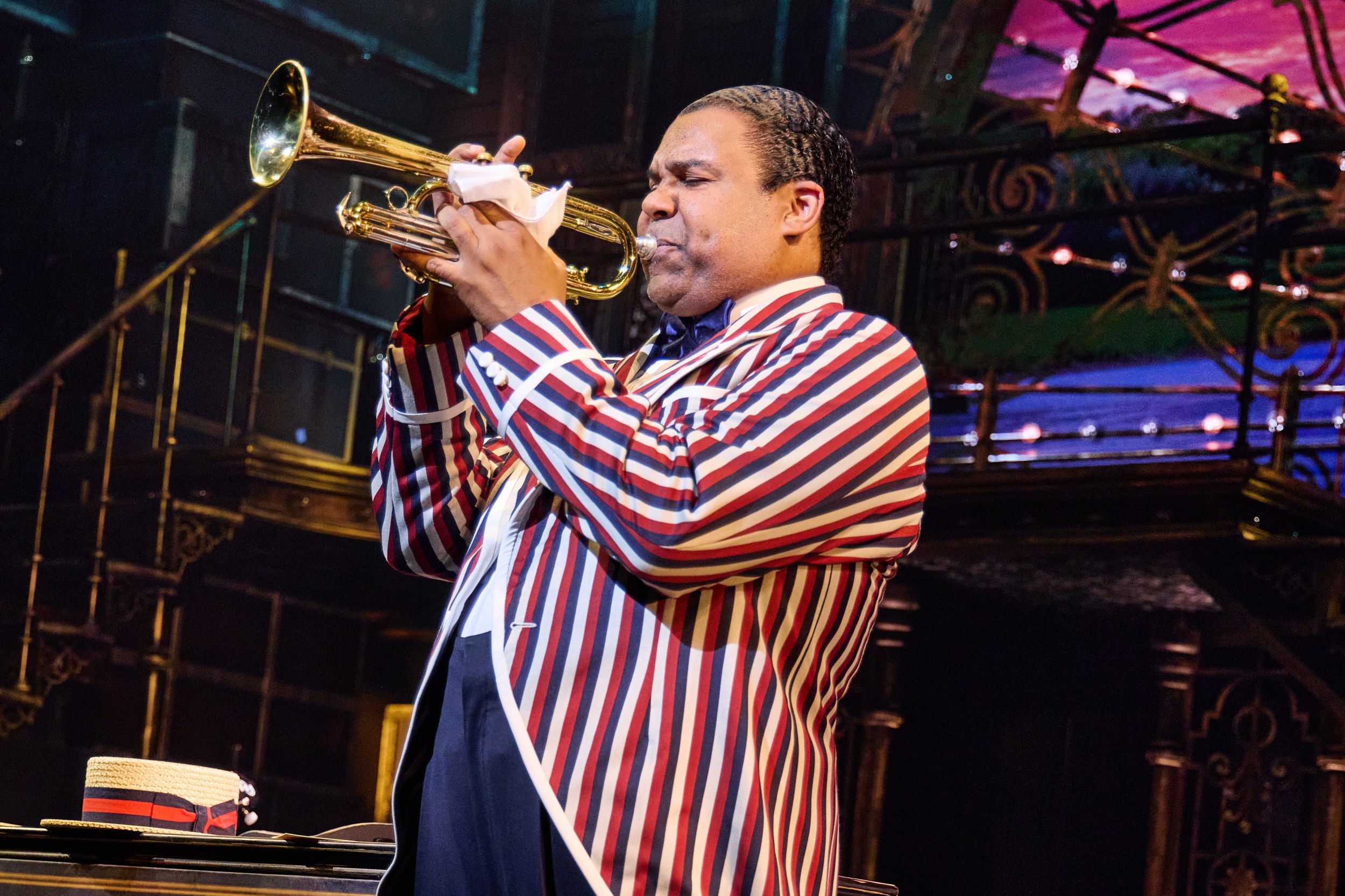 1040 James Monroe Iglehart as Louis Armstrong in A Wonderful World The Louis Armstrong Musical. © Jeremy Daniel