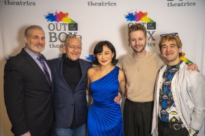 Marc Kudisch, Michael John LaChiusa, Marina Kondo, Adam Rothenberg, and Emilio Ramos at the Out of the Box Theatrics season launch © Ryan Krukowski