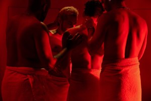 Review: <I>Bathhouse.pptx</I> Is an Unsexy Play Set in a Gay Sauna