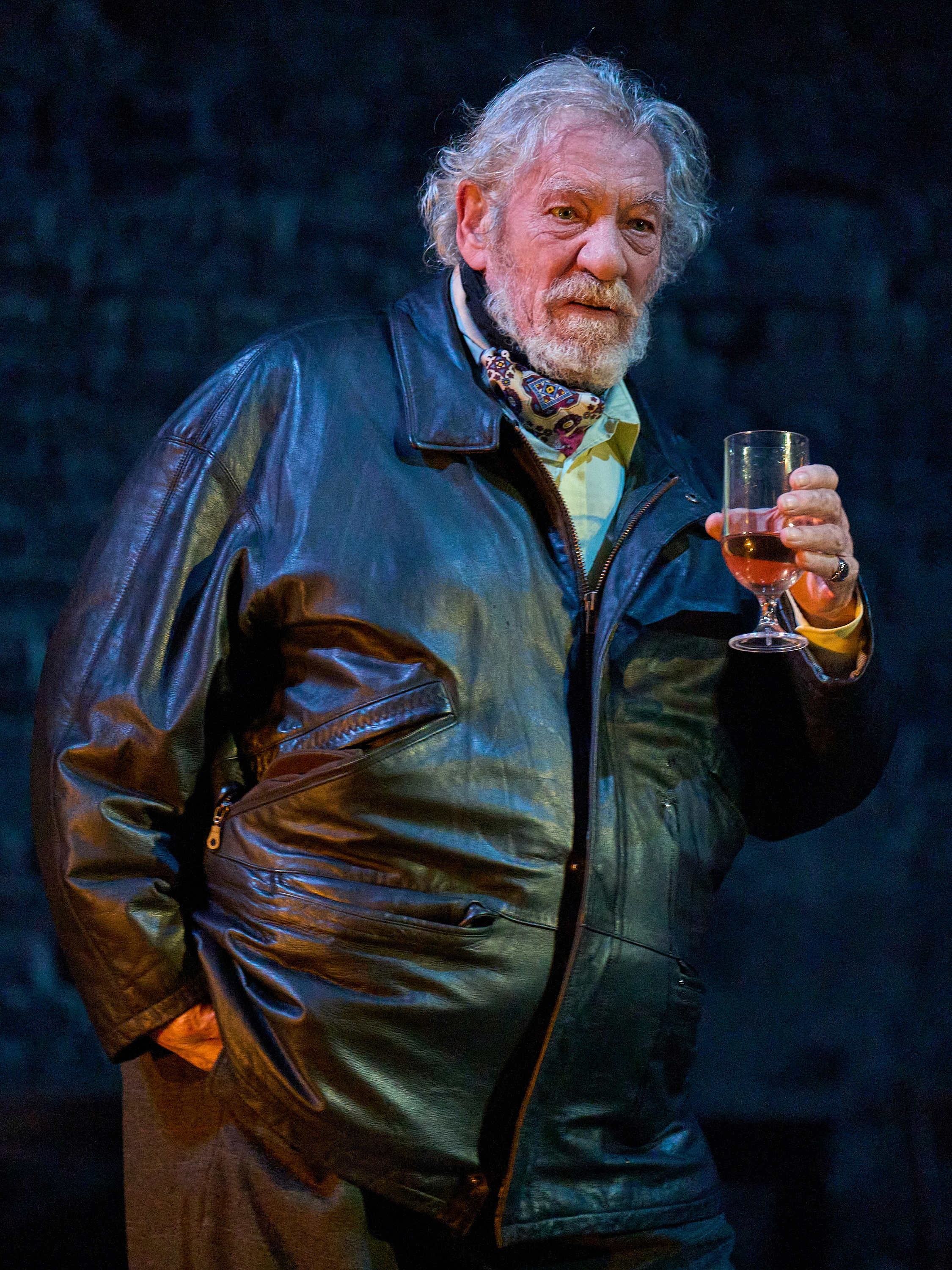 Ian McKellen as Falstaff in Player Kings. Credit Manuel Harlan