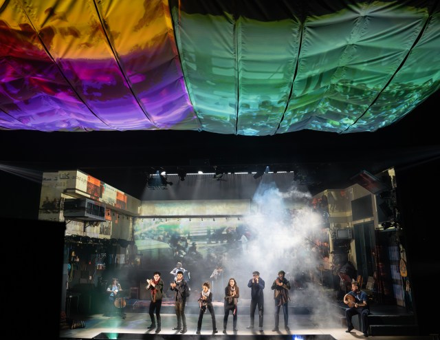 The company of WE LIVE IN CAIRO at New York Theatre Workshop, Photo by Joan Marcus