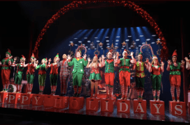 Grey Henson and the cast of Elf the Musical