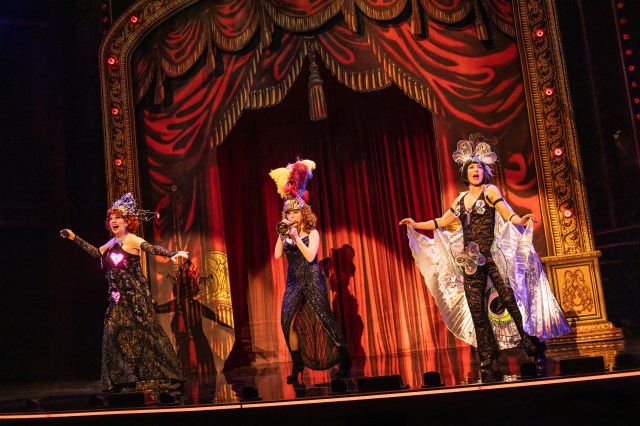 From L to R Beth Leavel, Bernadette Peters, and Joanna Riding (© Matthew Murphy)