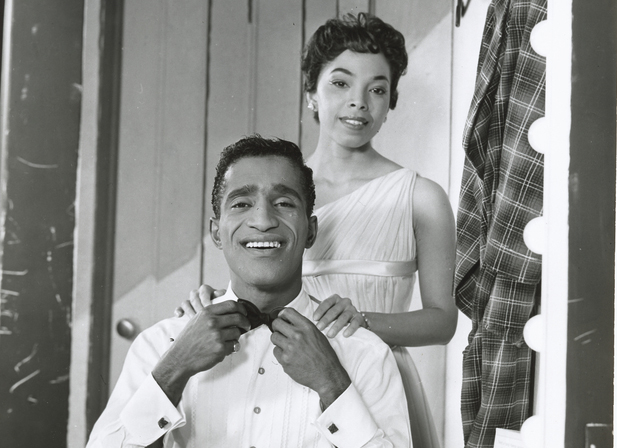 Sammy Davis Jr. and Olga James in the Broadway production of <i>Mr. Wonderful</i> <br> (© Friedman-Abeles/New York Public Library for the Performing Arts)