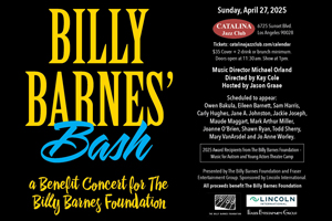 BILLY BARNES’ BASH – A BENEFIT CONCERT FOR THE BILLY BARNES FOUNDATION