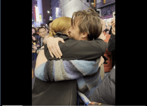 Watch Succession’sKieran Culkin and Sarah Snook Reunite at the Broadway Stage Door